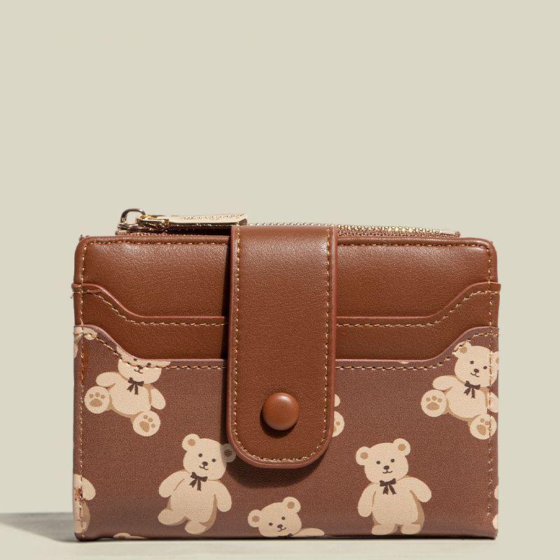 2025 Cute Japanese-Style Cat Coin Purse: Slim, Foldable, Short Wallet for Women