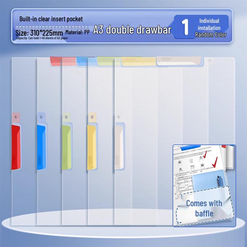 A3/A4 Dual Lever Test Paper Holder for Students - Organize and Store Test Papers Efficiently