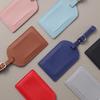 Multicolor PU Leather Luggage Tag - Anti-lost Boarding Info Card for Suitcases