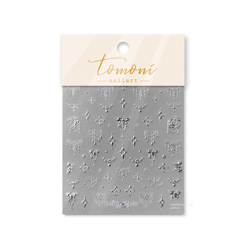 

Узор бабочки бронзирование ногтей наклейка DIY креативное украшение to3489-sliver