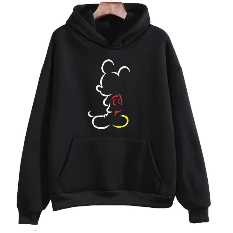 Minnie Mouse Print Hoodie Kawaiii Men's and Women's Disney Sweatshirt Autumn Fashion Comfortable Casual O-neck Streetwear Jumper