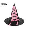 Festive Party Souvenir Hat Halloween Witch Hat, Reusable Oxford Cloth Pointed Wizard Costume Accessories for Costume, Carnival, Masquerade,