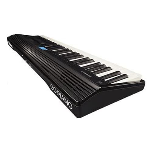 Roland GO:PIANO Entry Keyboard GO-61P Portable Digital Piano, 61 Keys, Bluetooth Compatible, Compact, Headphone Compatible, AC/Battery Powered, Black