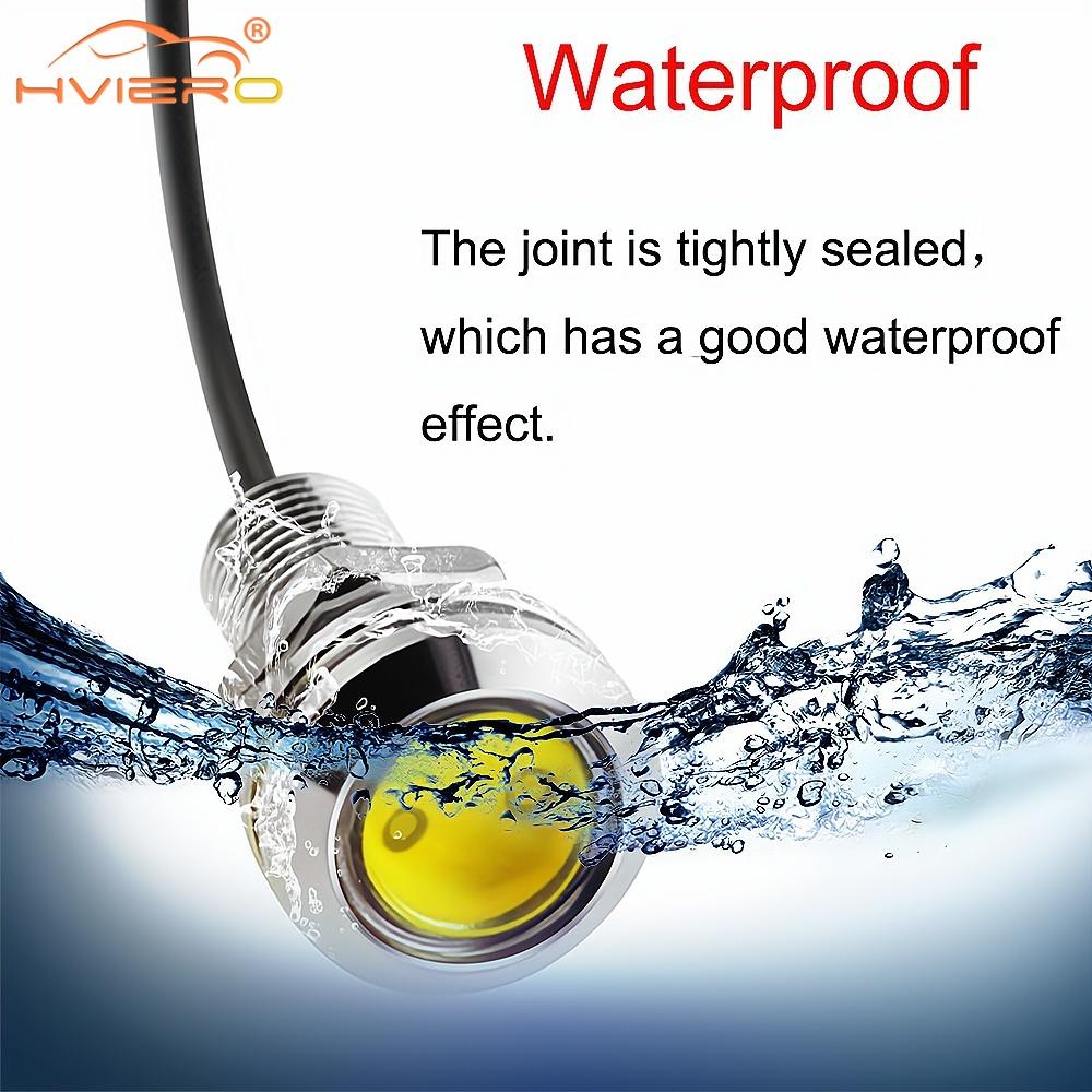 4pcs Auto DRL12V Led Eagle Eye Silver Shell Bulb DayTime Running Turn Signal Lights 18mm Backup Reversing Parking Lamp Fog Light