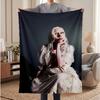 Lady Gaga (1) Soft Warm Flannel Blankets Comfortable Blanket for Home Decoration Gifting