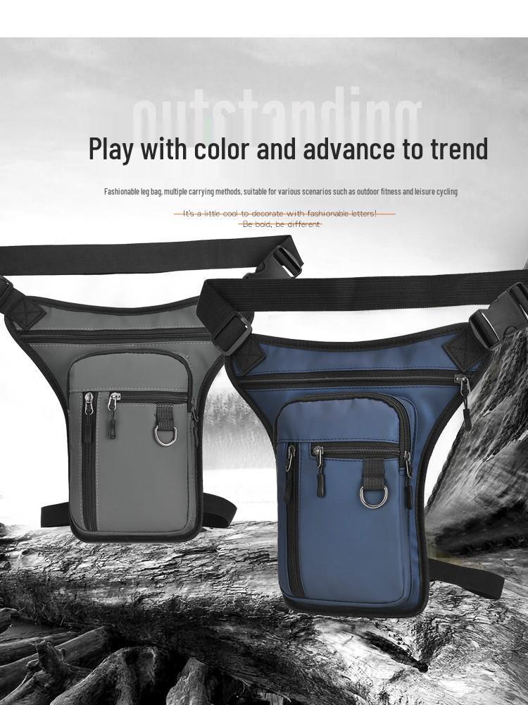 Herren Multifunktionale Wasserdichte Umhänge-Bein-Tasche für Freizeit, Sport und Radfahren