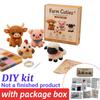 3D Beaded Gnome DIY Beading Craft Material Kit Set DIY Cute Animal Dwarf Bead Craft Set NO/with Box (Not a Finished Product)