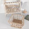 Style Handmade Paper Rope Woven Storage Basket For Jewelry And Snacks Organizer