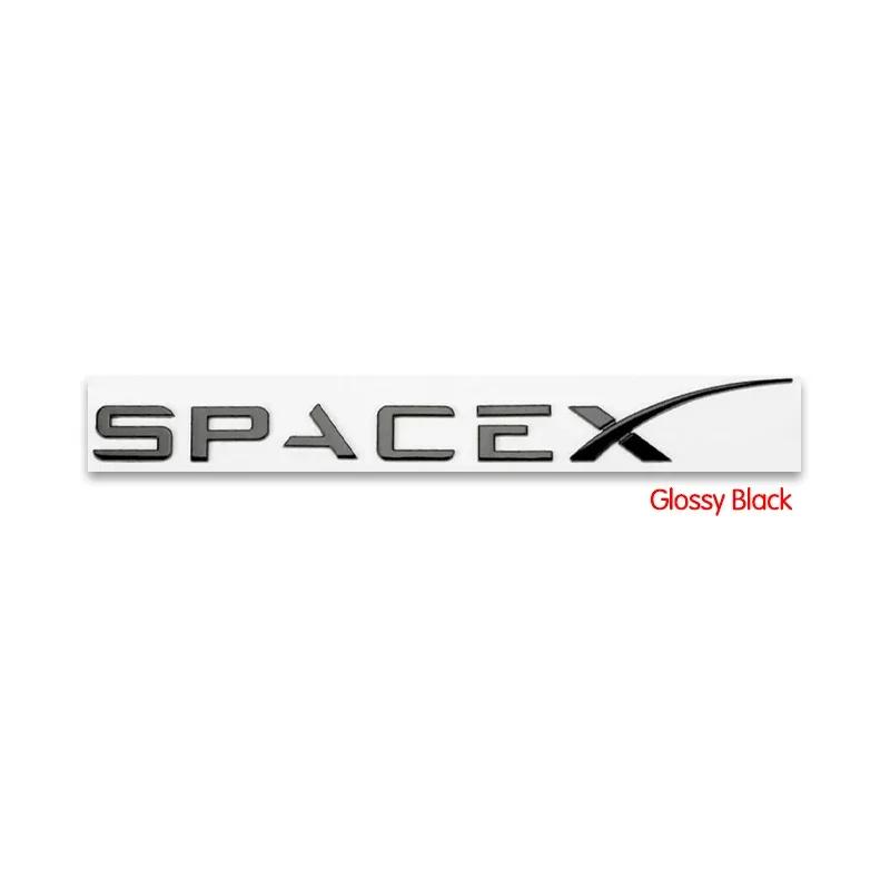 CQPKJ1 For Tesla- Car Front Emblem Rear Trunk Emblem Suitable for Model 3 Mode Y metal logo replacement rear and rear logos blackening
