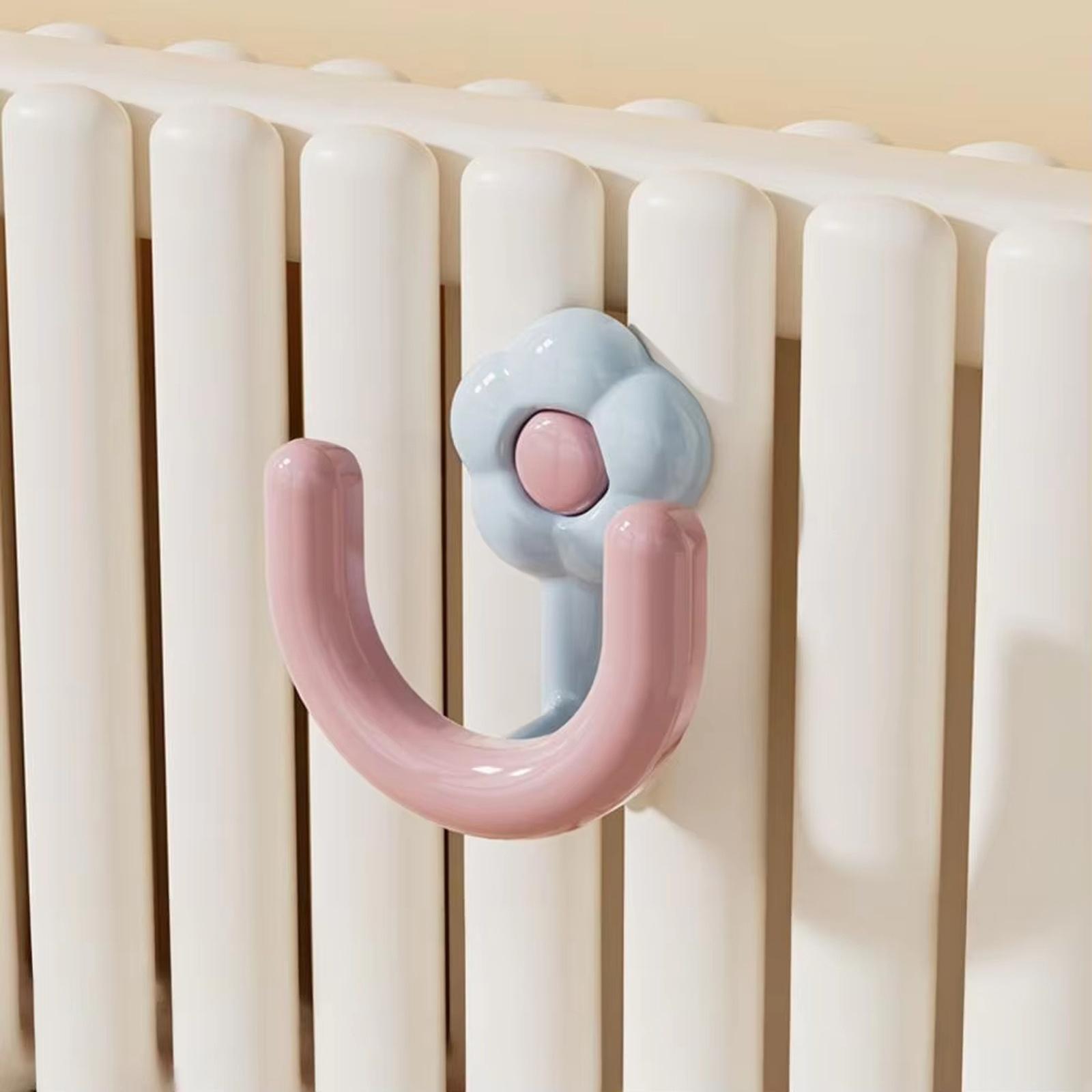 

Multifunctional Storage Rack Heater Pipe Dedicated Cartoon Style Hanging Shoe Drying Rack Organizer Holder for Home Use one size синий
