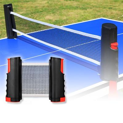 Síťka na stolní tenis přenosná, stolní tenisová síťka, roztažitelný síťovaný rám, síťka na stolní tenisovou pálku, pro rodinné použití