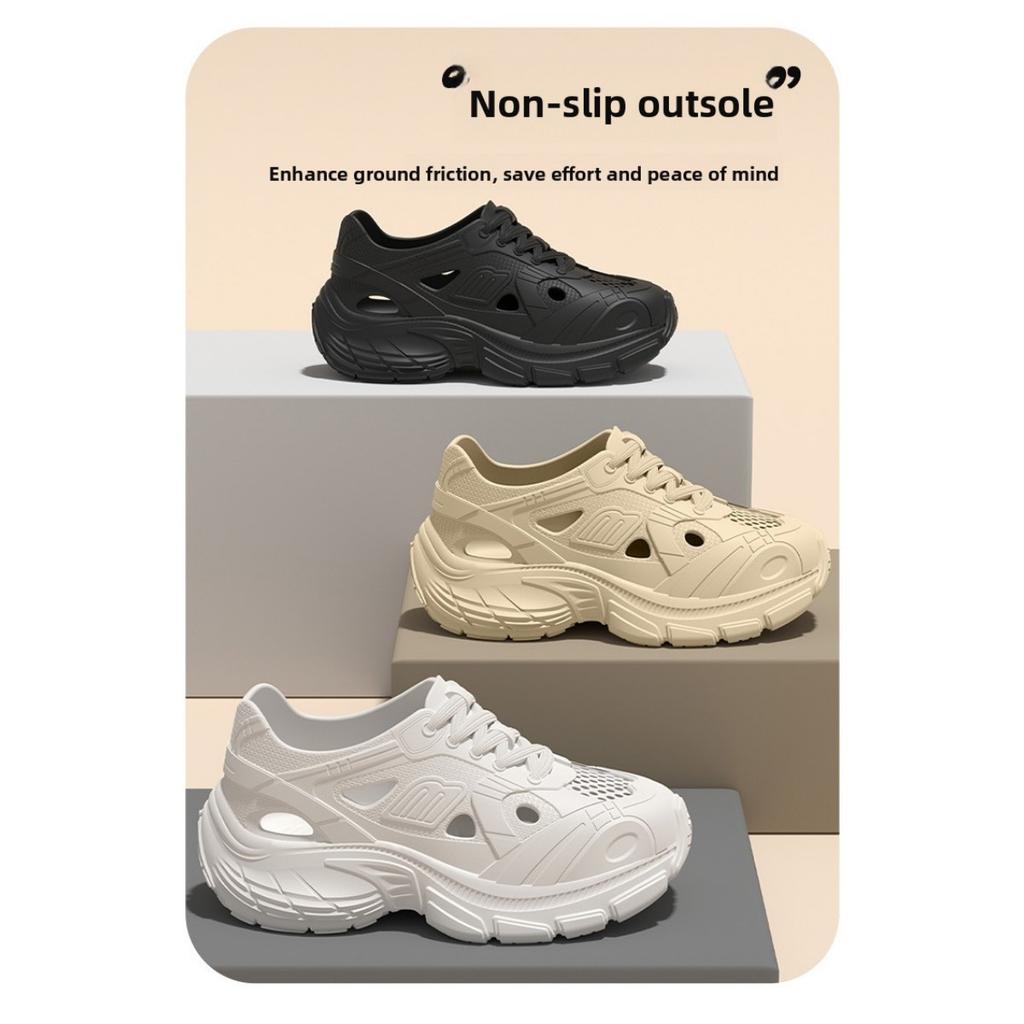 Höhlenschuhe für Damen, Sommer-Oberbekleidung, Neu mit dicker Sohle, Rutschfest, Geruchshemmend, Atmungsaktive Sandalen