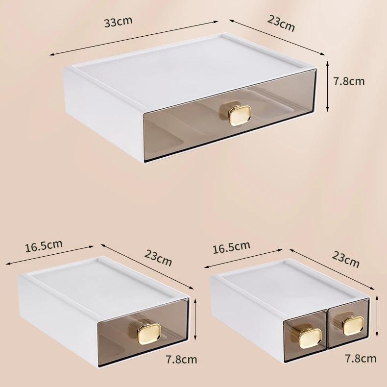 Stackable Storage Drawers Desktop Storage Box for School Office Sundries Stationery Storage Home Storage Supplies Organizer