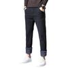 Autumn And Winter New Men'S Plush Thick Casual Slim Fit Elastic Small Leg Long Pants Trendy Warm Pants