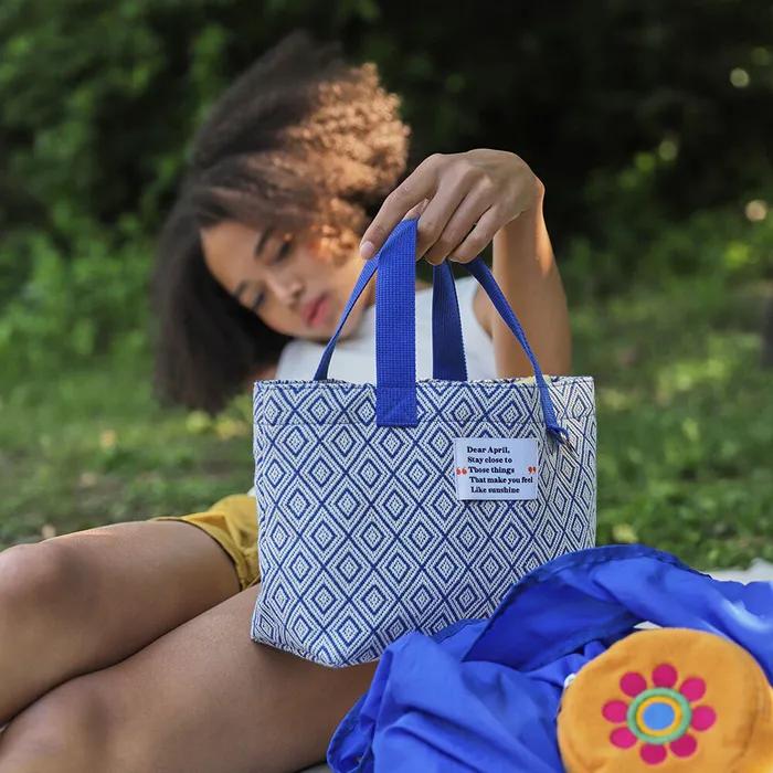 Summer tote bag (blue)