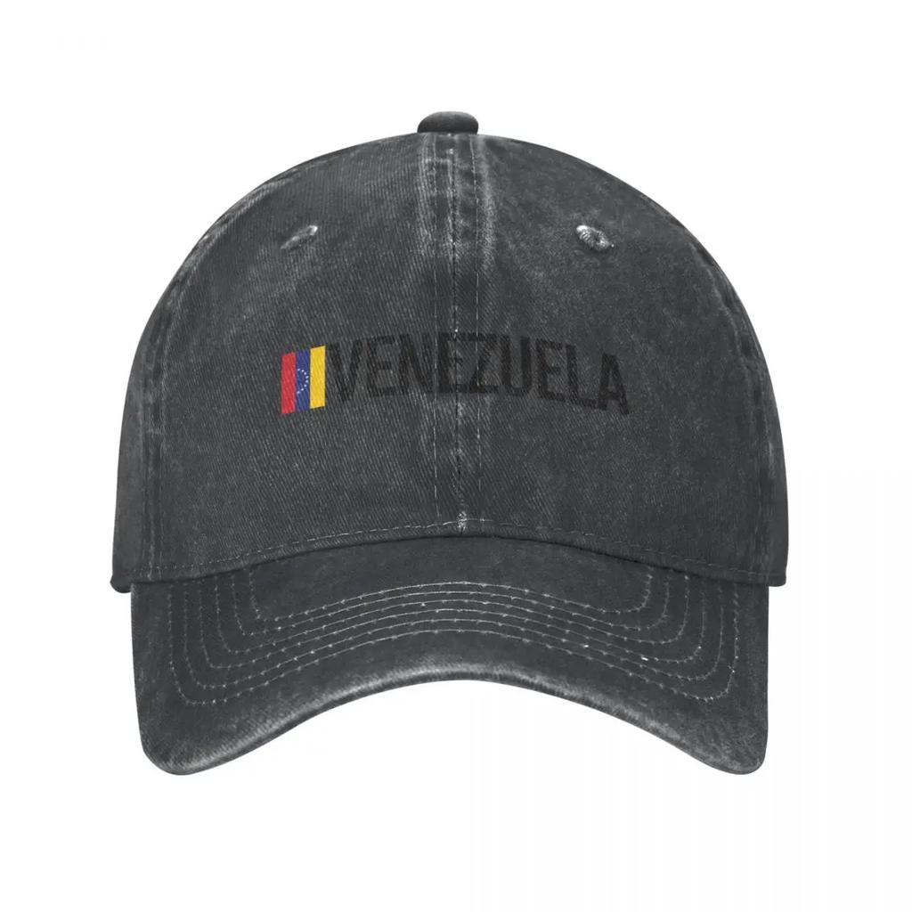 Venezuela Minimal Design Baseball Cap Unisex Distressed Denim Venezuelan Outdoor Golf Unstructured Soft Caps Hat