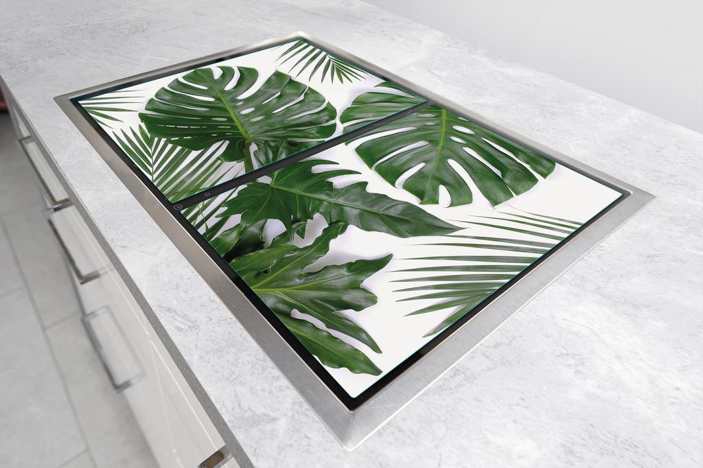 SZKLANA PŁYTA OCHRONNA DESKA 75x52 MONSTERA