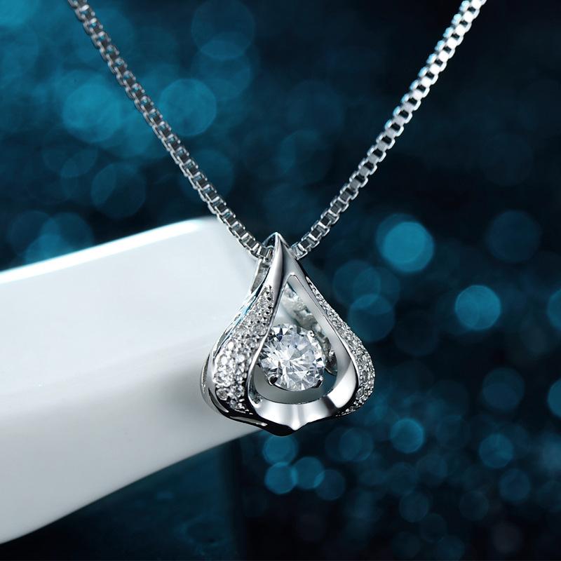 Pendant Water Drop Shape Smart Korean Version Niche Design Sense Fashion Necklace Female Ins Style