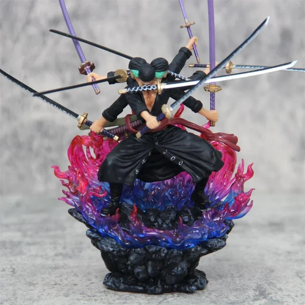 One Piece Zoro1 Actionfigur Anime Figur Asura Roronoa Zoro Statue Actionfigur Sammlermodell Spielzeug für Xmas Sammlung Geschenk