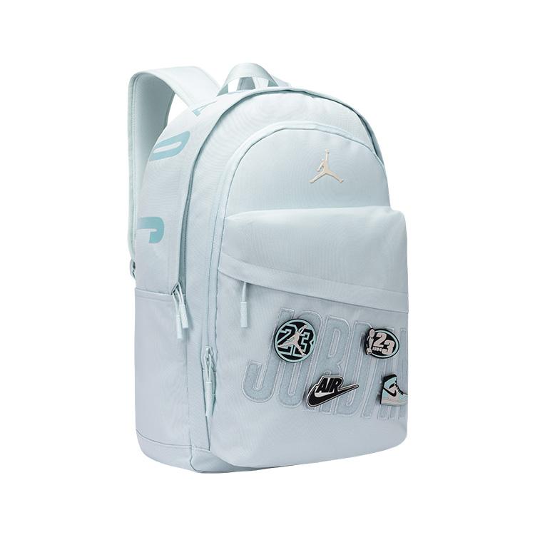 Jordan Velcro Badge Casual Series Fashion Leisure Polyester Backpack Large Unisex backpack Light-Green JD2533232GS-004