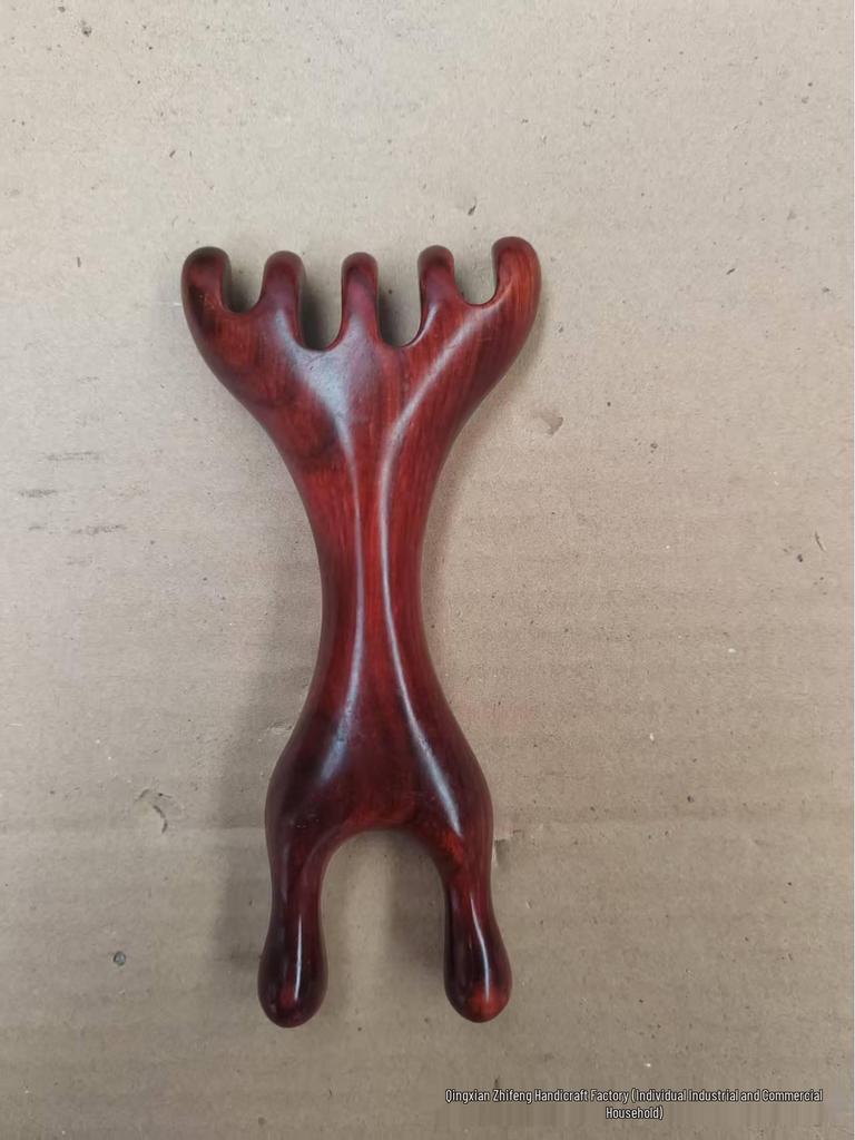 Sandalwood Antler Rake Multifunctional Comb & Nose Scraper