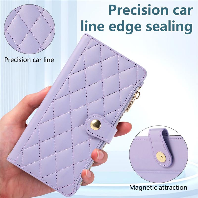 Xiomi 14T 14 13T 13 12T 11T 11 Pro Lite Phone Case for Xiaomi Poco X6 X5 M6 Pro C65 Side Zipper Hanging Rope Magnetic Flip Cases