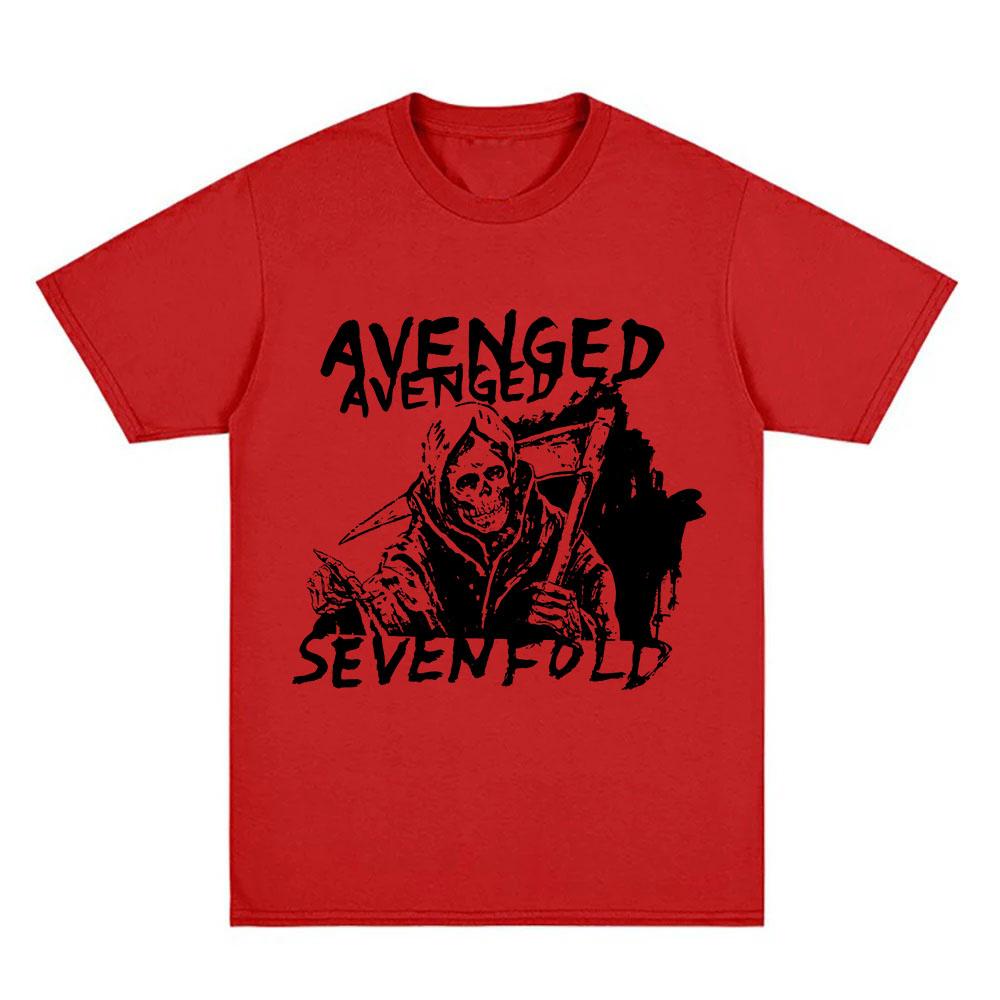 AVENGED SEVENFOLD Rock Band T-shirt Unisex Short Sleeve Cotton Loose Tshirts Hip Hop Unisex Shirt Streetwear