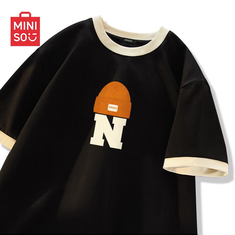 MINISO Men's 2025 Summer Trendy Cotton T-Shirt