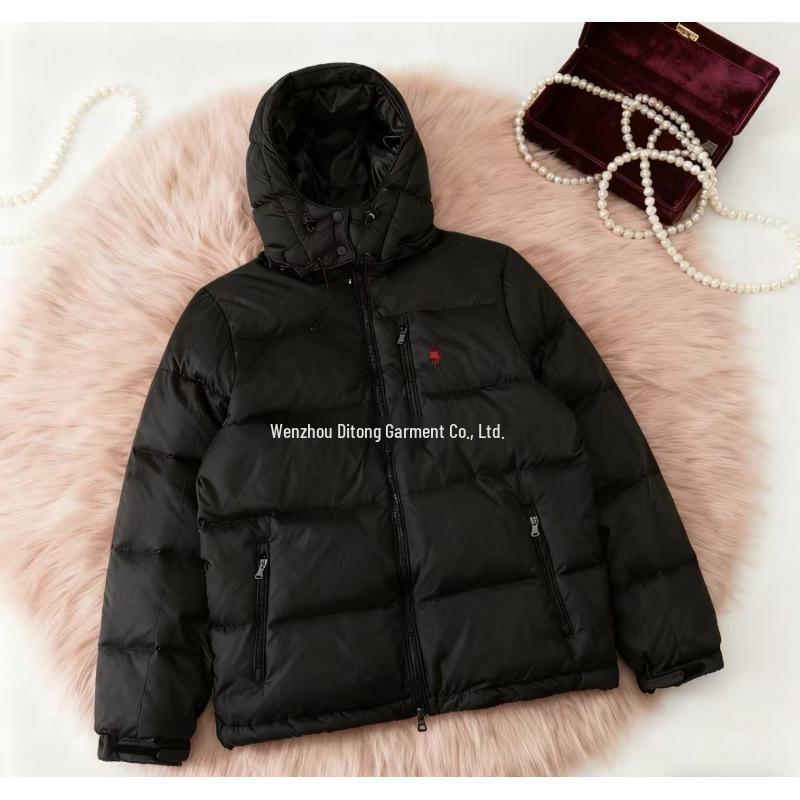 Advanced RL Down Jacket with Little Horse Logo - Thick & Warm