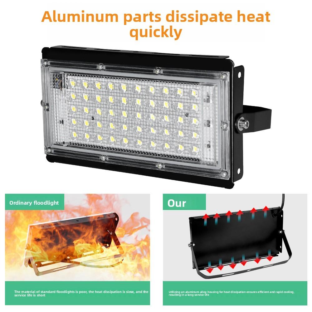 LED Flood Light Outdoor Waterproof Garden Wall Light 100w High Power Stage Stadium Advertising Lighting Projection Light