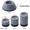 4Pcs Anti Vibration Pads Non-Slip Rubber Feet Mat Legs Washing Machine Support Dampers Stand Universal Furniture Foot Base