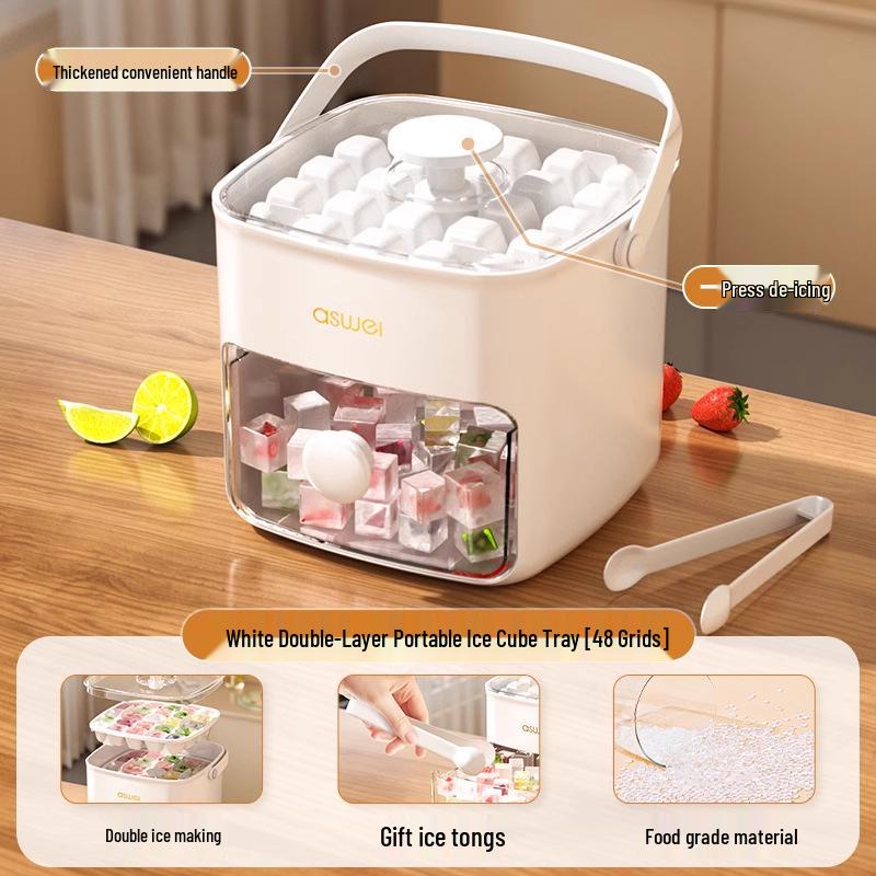 

Large Capacity Portable Ice Cube Tray for Home Refrigerators