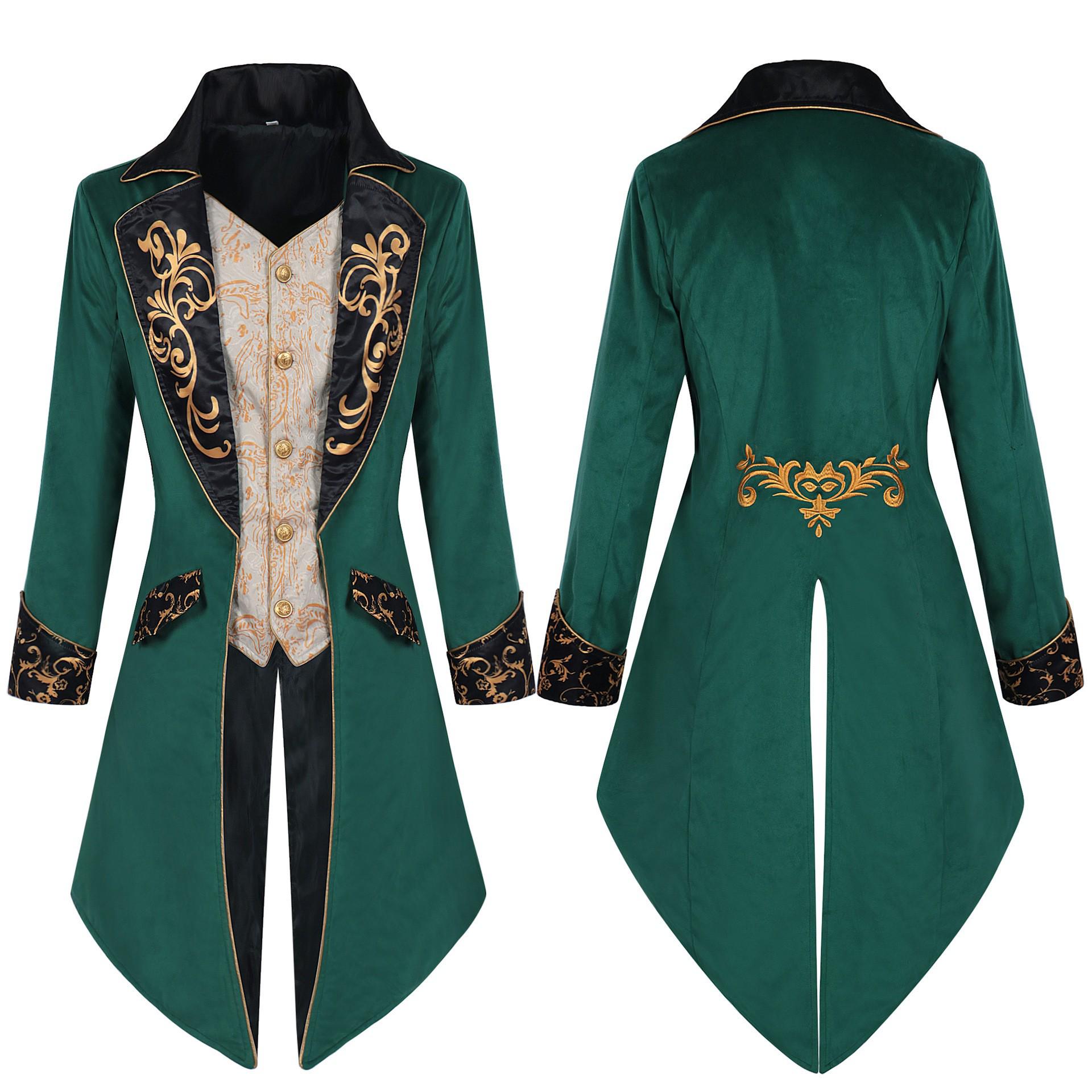 Стимпанк Готический Викторианский Мужской Фрак M