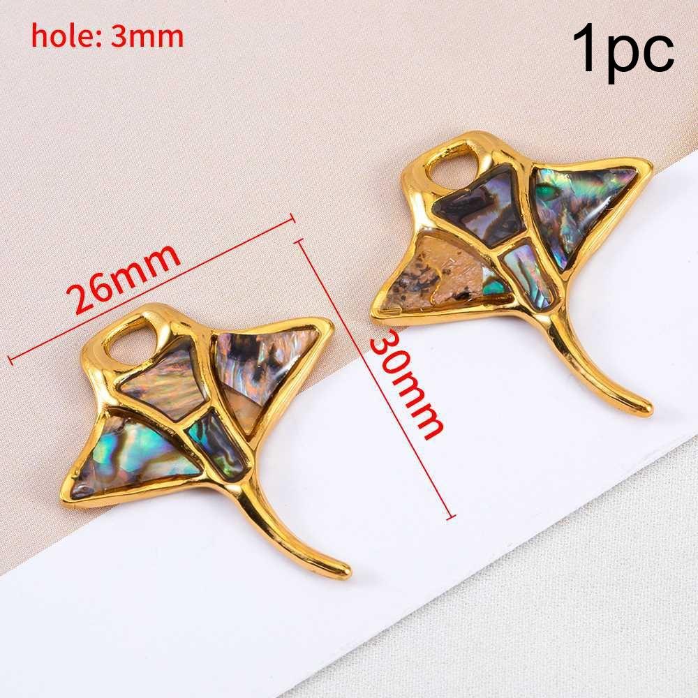 

1Pc Stainless Steel Large Enamel Fish Charms Pendant for DIY Earring Jewelry Materials Making Supplie Crafts Finding Can Swing