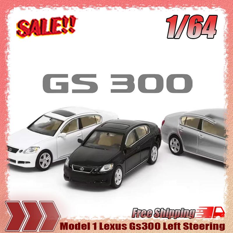 New In Stock Model 1 1:64 Lexus Gs300 Left Steering Simulation Alloy Miniature Die Casting Car Model Custom Children'S Toys Gift