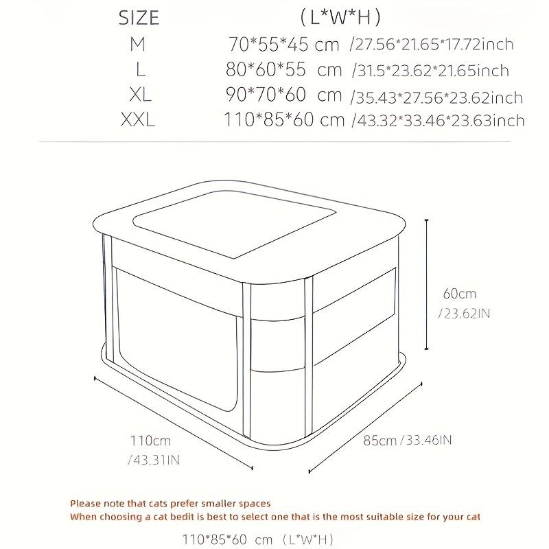 Foldable Cat Delivery Room Enclosure-Polyester Fiber Pet Tent for Cats with Carrying Bag-Spacious and Comfortable Cage Fence for Nursing and Playing