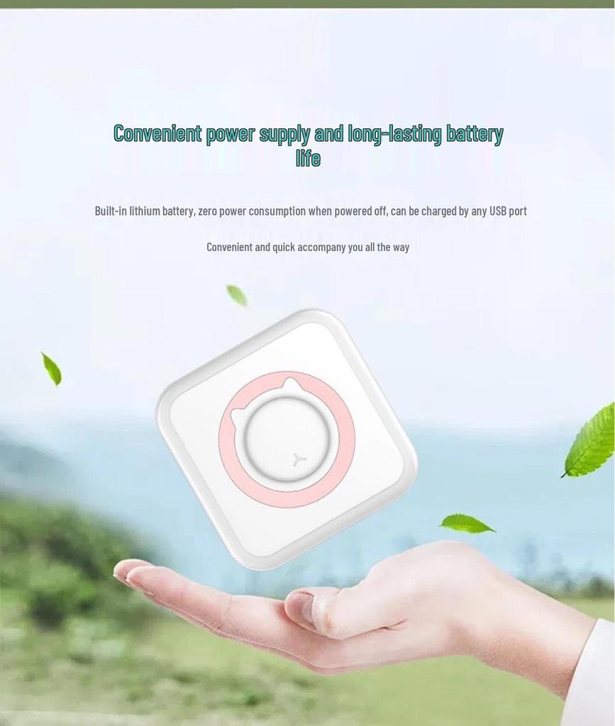 C15 Tragbarer Mini-Etiketten- & Foto-Thermodrucker für Studenten