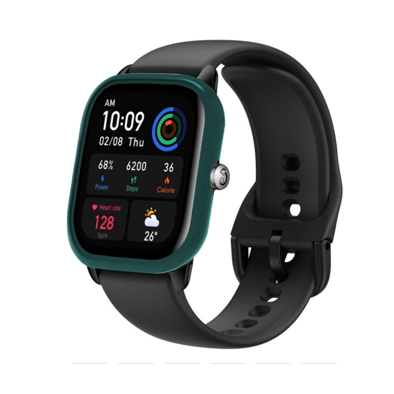 

Для Amazfit GTS 4 Mini Smart Watch чехол с покрытием ТПУ Защитная рамка S-hell для Amazfit GTS 4 Mini Чехлы-бамперы One Size зелёный