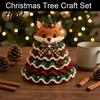 Decoración de Árbol de Navidad Hecha a Mano Kit de Ganchillo de Animales DIY Vaca de las Highlands Linda Paso a Paso Guía de Tejido Perro Salchicha Gato Kit de Manualidades para Principiantes Festivo