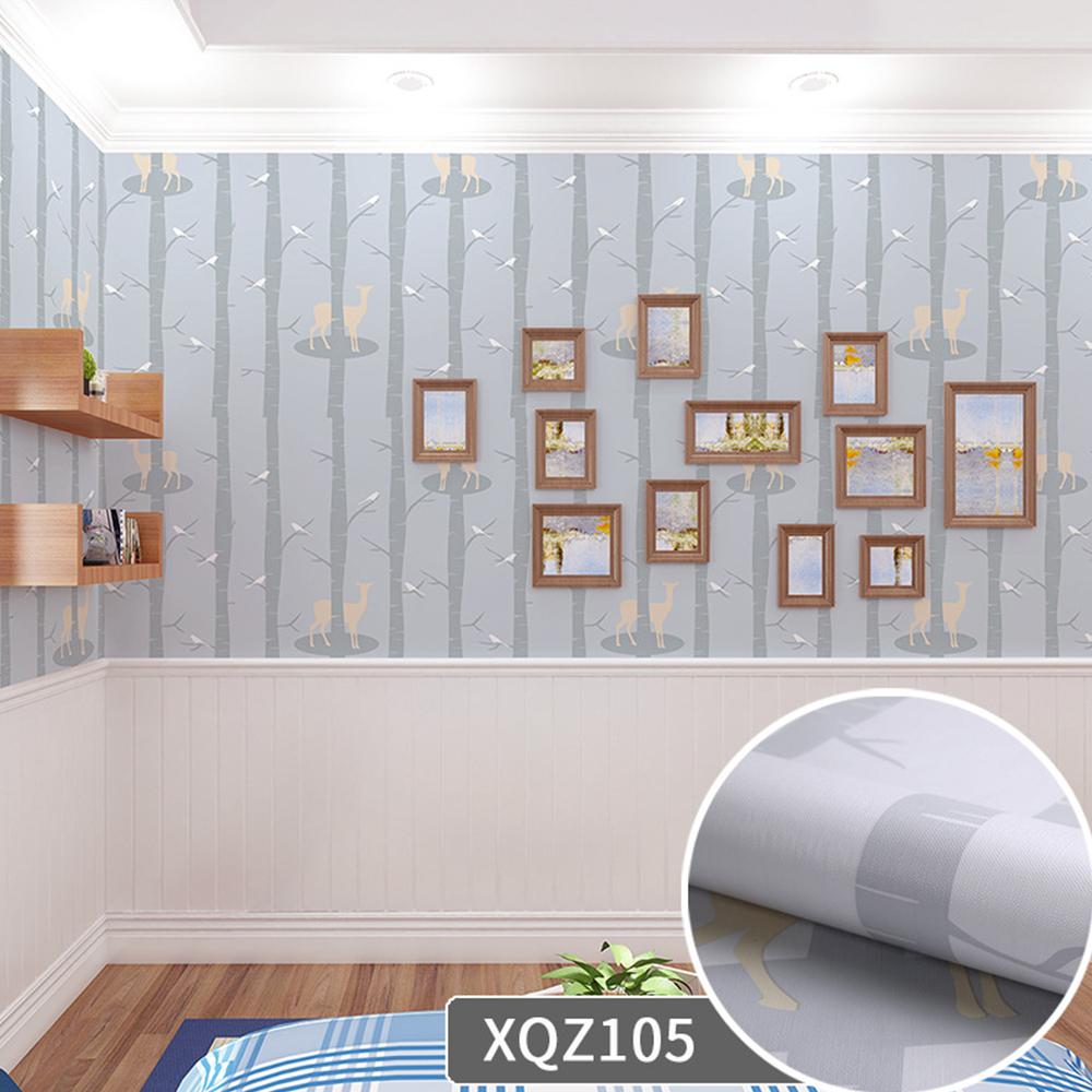 Cartoon Pattern Living Room Bedroom Self Adhesive Wallpapers Waterproof Oil Resistant Home Decoration Adhesive Wallpaper