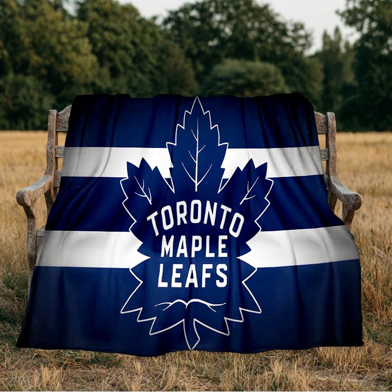 Maple Leafs Flannel Blanket, Use for Birthday/Holiday Gift, Soft Blanket for Sofa/Bed/Camping/Office/Tourism Use,All Seasons