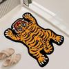 Irregular Tiger Cartoon Diatomaceous Earth Absorbent Doormat for Home, Bathroom, and Toilet