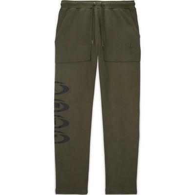 X Travis Scott Collaboration SS24 Printed Letter Lace-Up Loose Casual Pants Men Pants Army-Green DZ5509-325