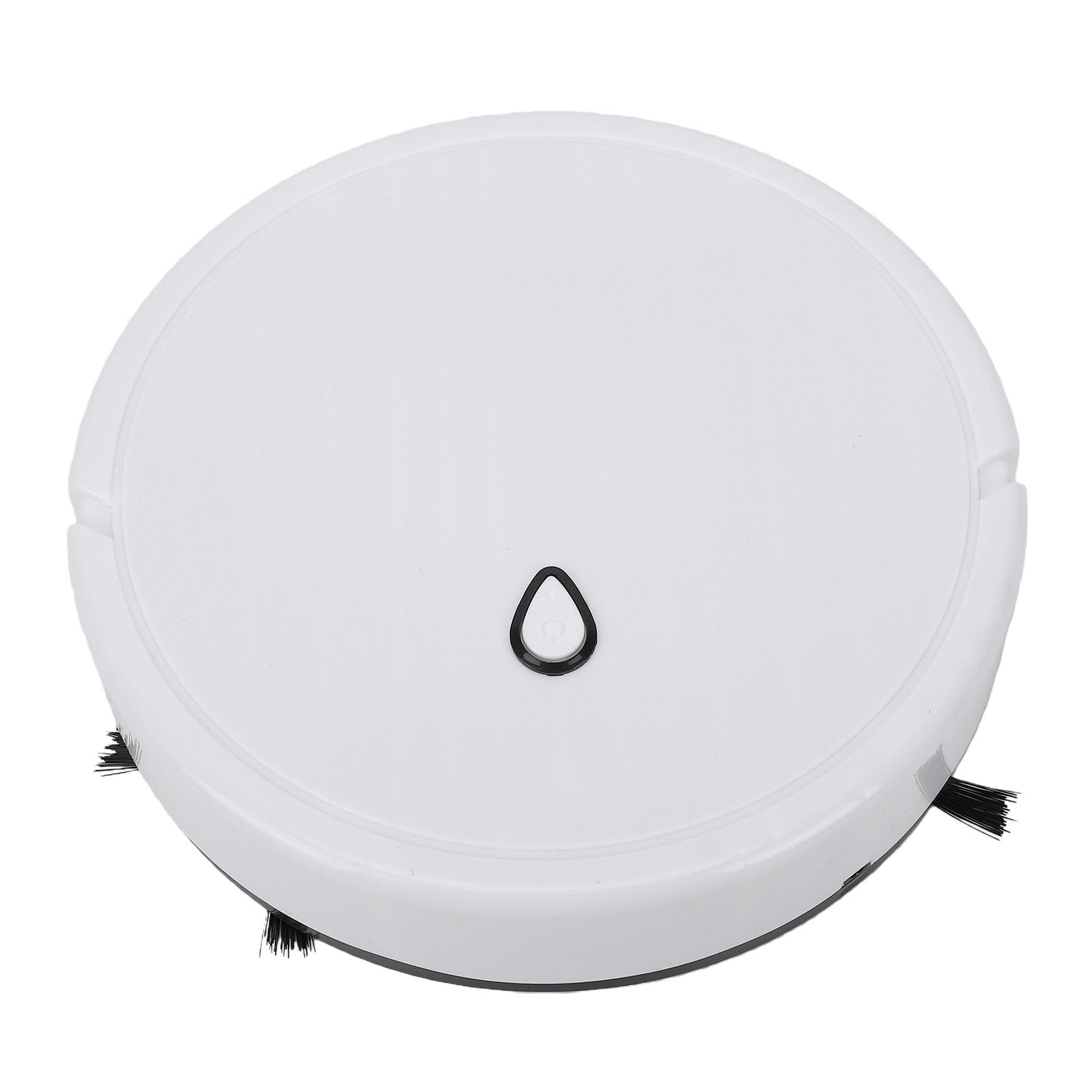 Mini Robot Vacuum Cleaner Automatic Avoidance Smart Sweeping Robot USB Rechargeable for Household Cleaning White