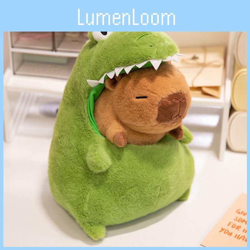 Turn Cartoon Crocodile Capybara Plush Toy Cute Girl Child Detachable Gift Doll