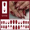 Plastic Press On Nail Glitterys French Tip Design NonToxic Fake Nail For Daily Office Party Occasions Trendy Style