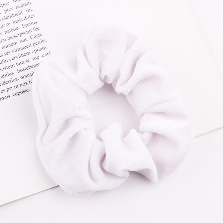 Elegant Velvet Hair Ring Scrunchie Women Girls Elastic Hair Rubber Bands Gum Accessories Tie Hair Rope Ponytail Holder Headdress