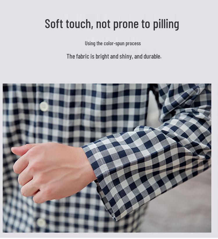 Long Sleeve Pure Cotton Gauze Pajamas - Spring & Autumn Couple Style
