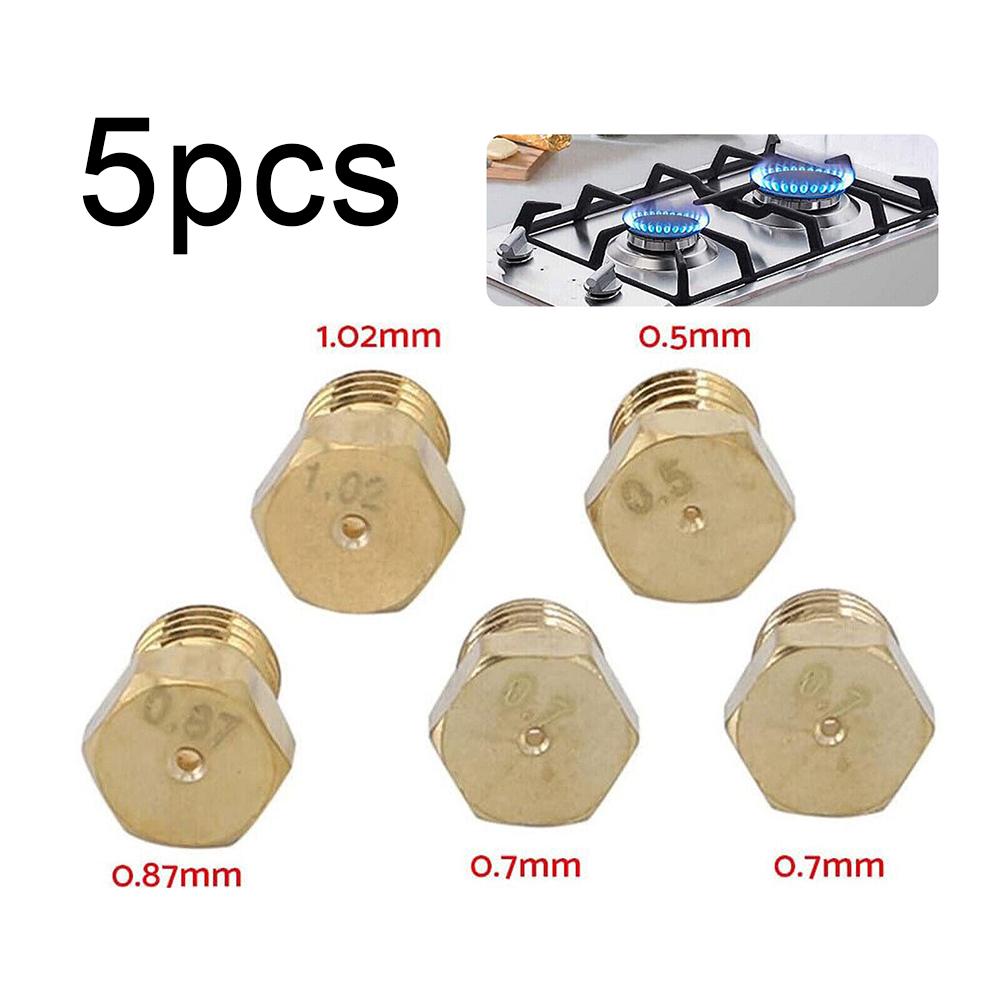 0.5/0.7/0.7/0.87/1.02 Nozzle 5 Pcs For Commercial Gas Stoves