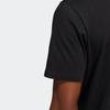 Adidas T-Shirt mit Rundhalsausschnitt und Buchstaben-Logo-Aufdruck für Herren, kurzärmelig, Schwarz, IB9427